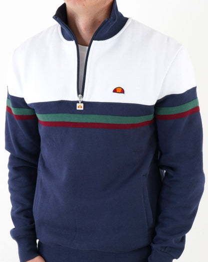 Ellesse Causa Zip Sweater Navy/White