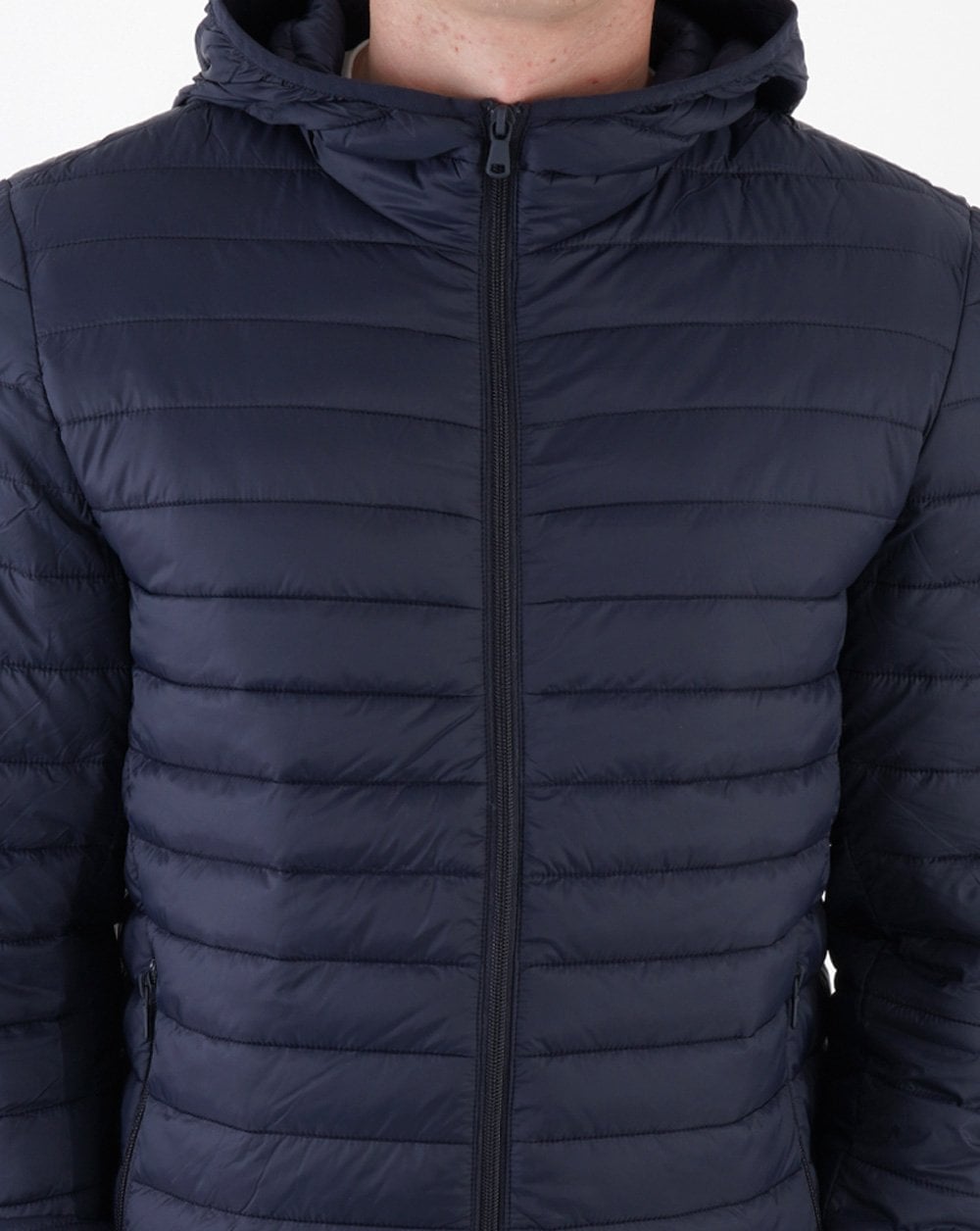 Benetton Lightweight Puffer Jacket Navy