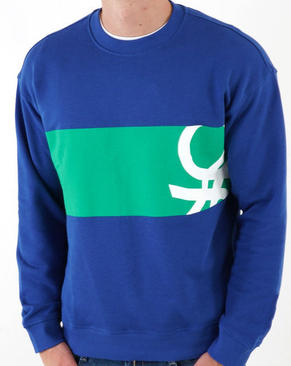 Benetton Logo Sweatshirt Royal Blue