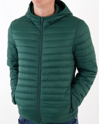 Benetton Lightweight Puffer Jacket Dark Green