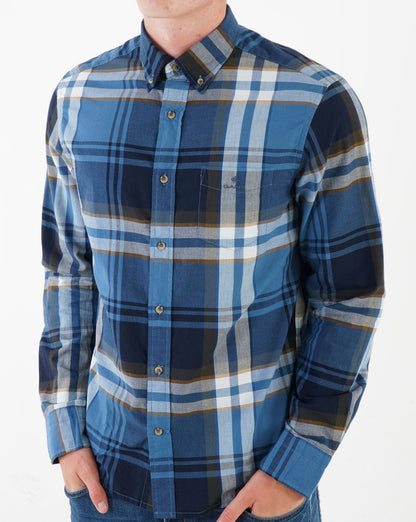 Gant Broadcloth Plaid Shirt Salty Sea