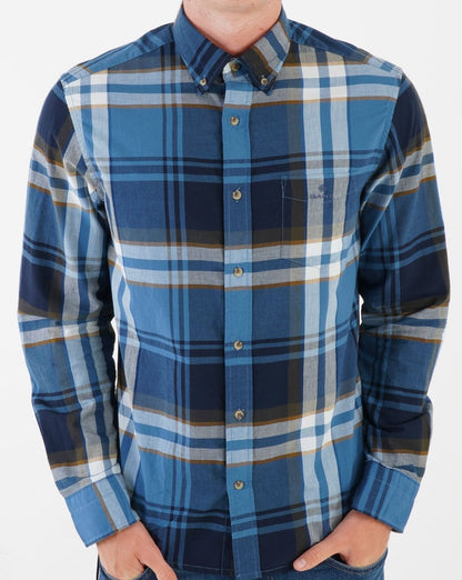 Gant Broadcloth Plaid Shirt Salty Sea