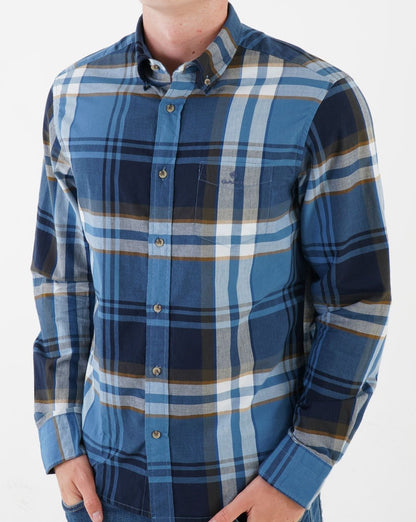 Gant Broadcloth Plaid Shirt Salty Sea