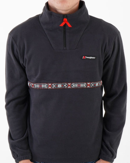 Berghaus Dean St. Aztec 1/4 Zip Fleece Black