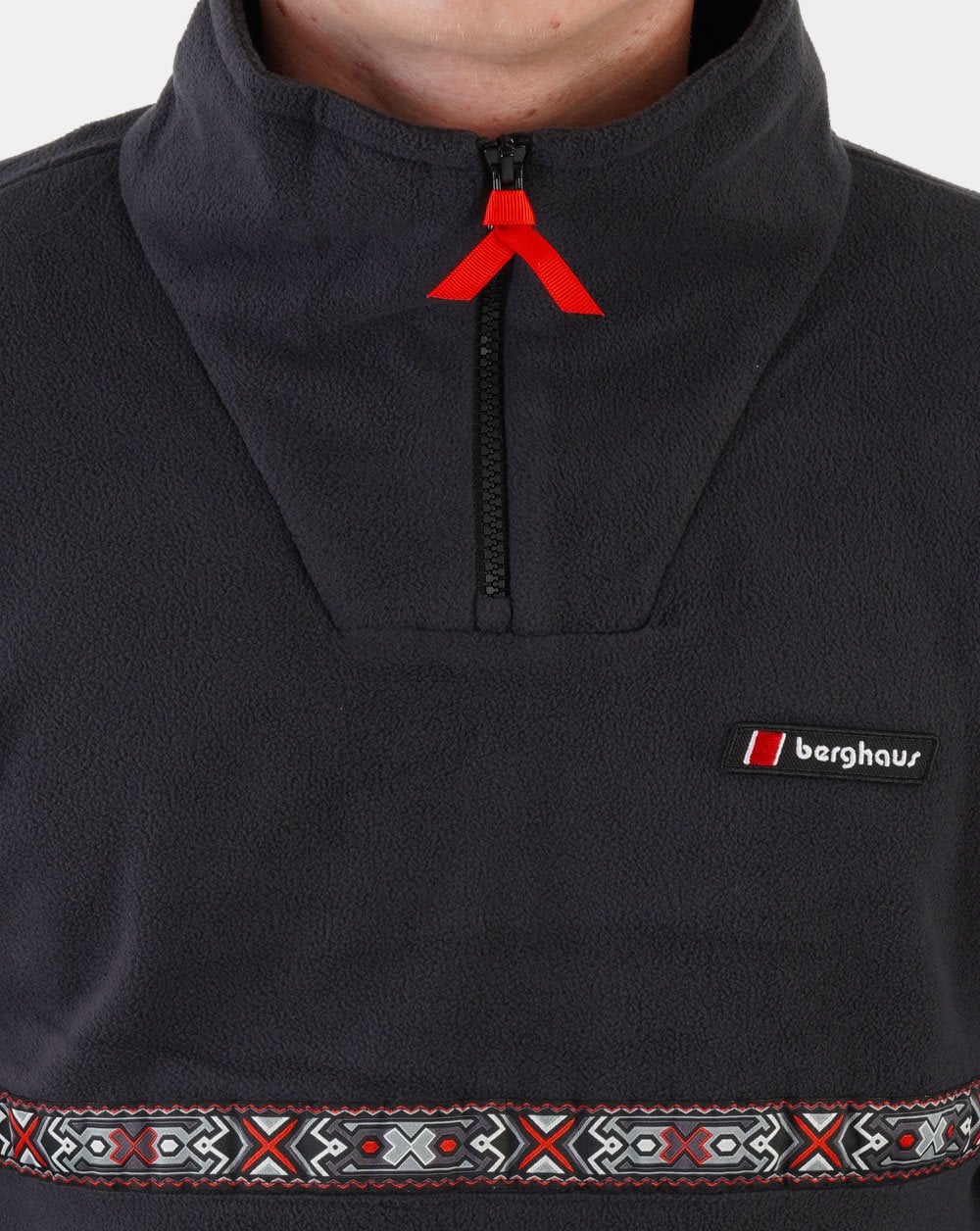 Berghaus Dean St. Aztec 1/4 Zip Fleece Black