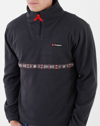 Berghaus Dean St. Aztec 1/4 Zip Fleece Black