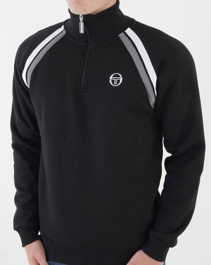 Sergio Tacchini Fratello 1/4 Zip Sweat Black