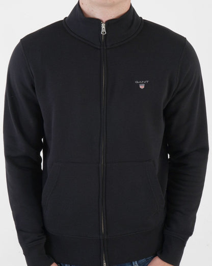 Gant Original Full Zip Sweat Black