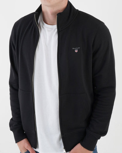Gant Original Full Zip Sweat Black