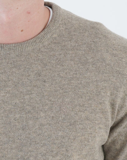 Barbour Lambswool Jumper Fossil