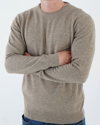Barbour Lambswool Jumper Fossil