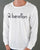Benetton Large Logo LS T-shirt White/Black