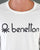 Benetton Large Logo LS T-shirt White/Black