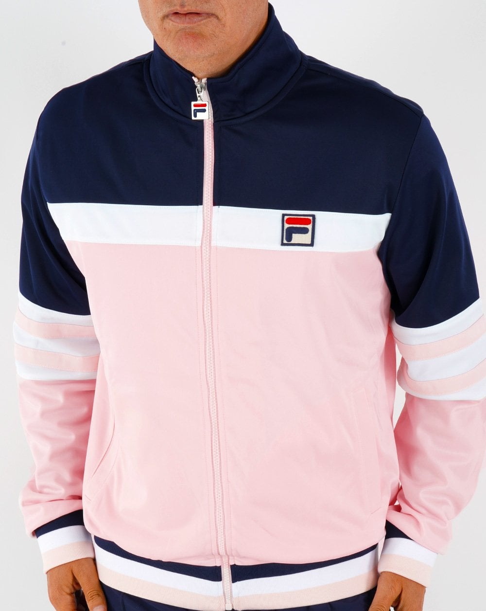Fila Vintage Courto Mk2 Track Top Pink/Navy