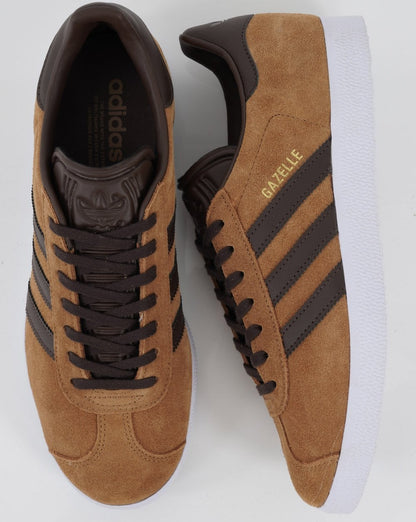 Adidas Gazelle Trainers Mesa Tan/Brown