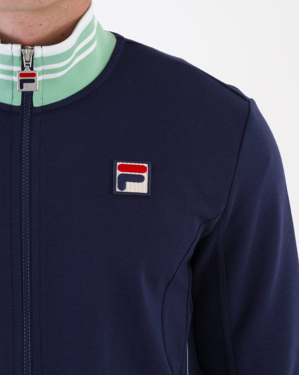 Fila Vintage Kesha Track Top Navy/ Mint Green