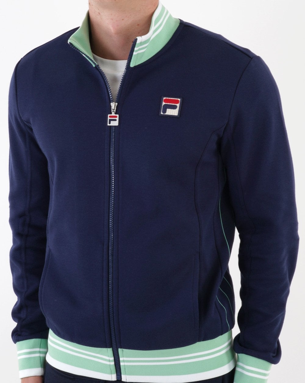 Fila Vintage Kesha Track Top Navy/ Mint Green