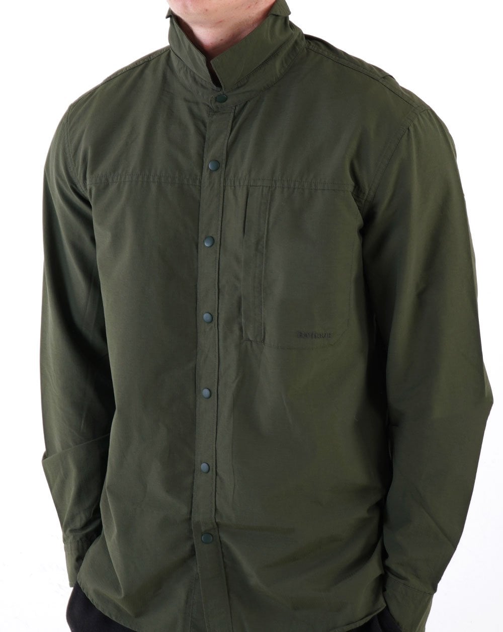 Barbour Walking Overshirt Olive Green