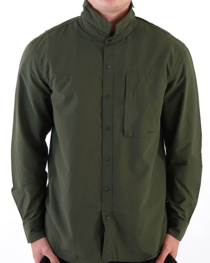 Barbour Walking Overshirt Olive Green