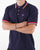 Gant Retro Flag Pique Polo Shirt Navy Blue