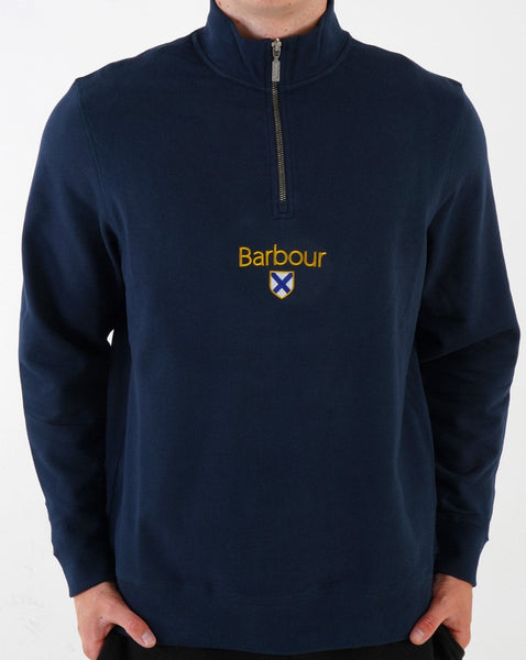 Barbour Trinity 1/2 Zip Sweater Navy