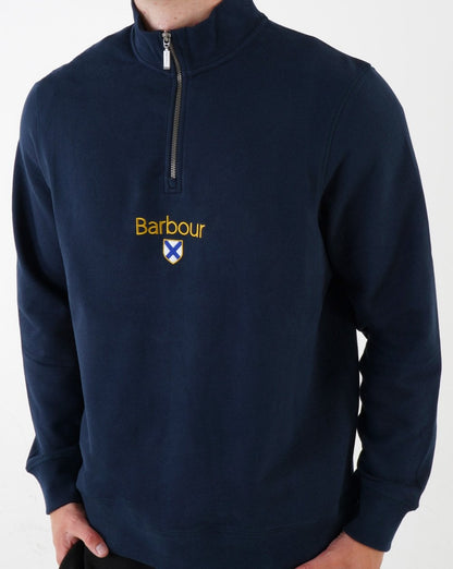 Barbour Trinity 1/2 Zip Sweater Navy