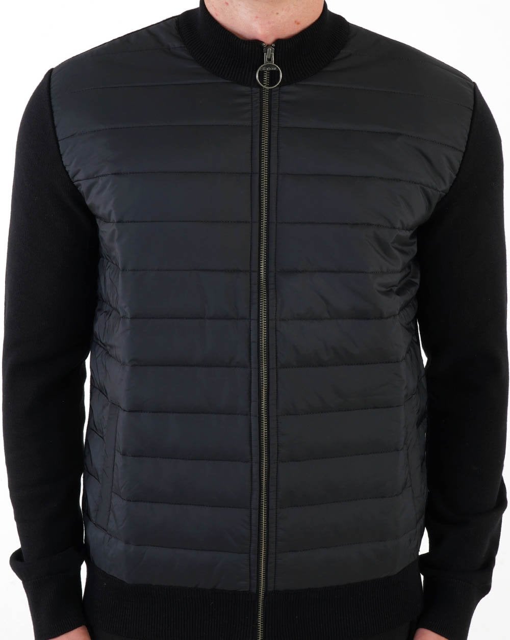 Barbour Carn Baffle Zip Through Black