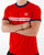 Sergio Tacchini Supermac T Shirt Dark Red/White