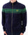 Sergio Tacchini Masters Velour Track Top Navy/Dark Green