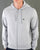 Lacoste Zip Through Hoodie Silver Chine