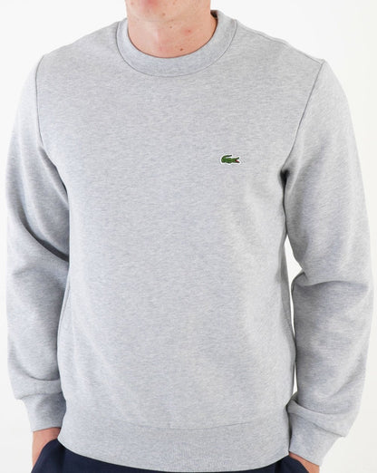 Lacoste Cotton Sweatshirt Silver Chine