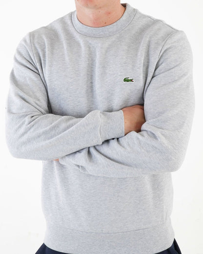 Lacoste Cotton Sweatshirt Silver Chine