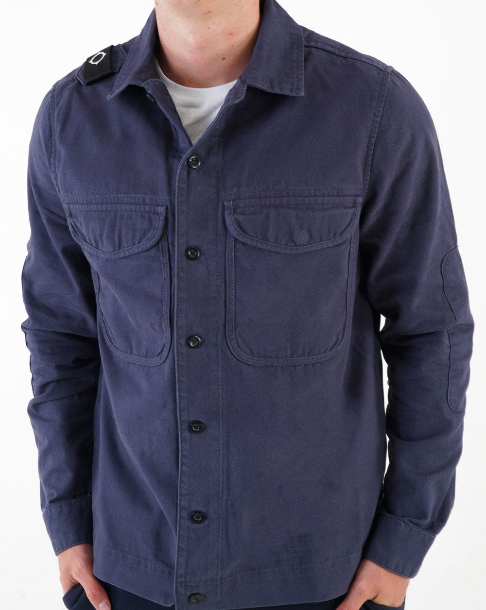Ma.strum Two Pocket Overshirt Navy