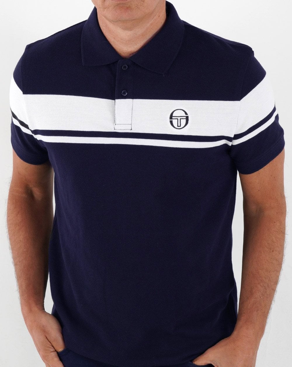 Sergio Tacchini Young Line Polo Shirt Navy/White
