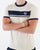 Sergio Tacchini Masters T Shirt Buttercream/Navy Blue