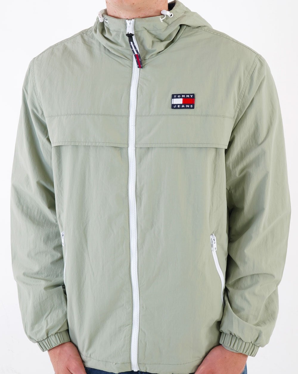Tommy Jeans Chicago Windbreaker Faded Green