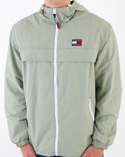 Tommy Jeans Chicago Windbreaker Faded Green