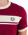 Sergio Tacchini Masters T Shirt Burgundy Red / Off White