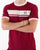 Sergio Tacchini Masters T Shirt Burgundy Red / Off White