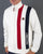 Trojan Cut & Sew Stripe Track Top Ecru