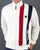 Trojan Cut & Sew Stripe Track Top Ecru