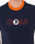 Trojan Outline Logo T Shirt Navy