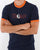 Trojan Outline Logo T Shirt Navy