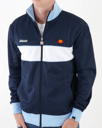 Ellesse Chest Panel Track Top Navy/ Sky