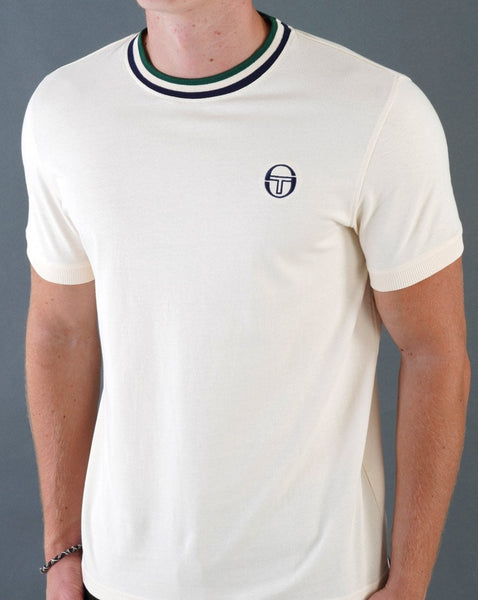 Sergio Tacchini Rainer T Shirt Off White