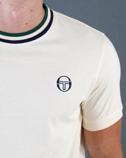 Sergio Tacchini Rainer T Shirt Off White