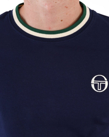 Sergio Tacchini Rainer T Shirt Navy Blue