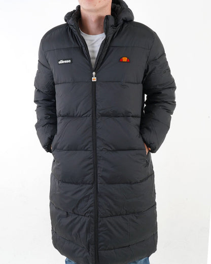 Ellesse Longline Puffer Jacket Black