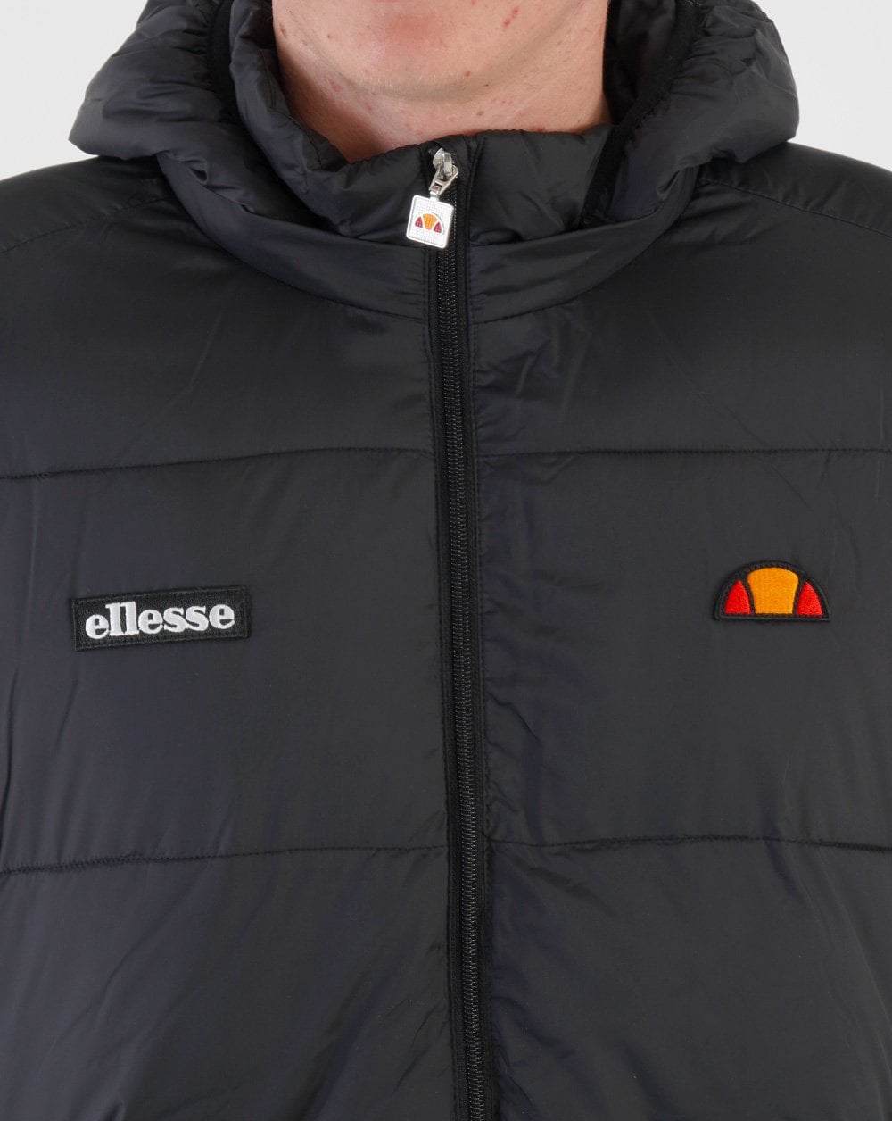 Ellesse Longline Puffer Jacket Black