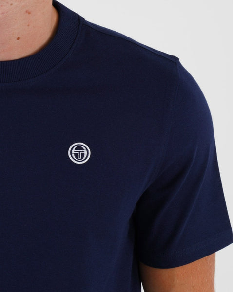 Sergio Tacchini Andrea T Shirt Navy Blue